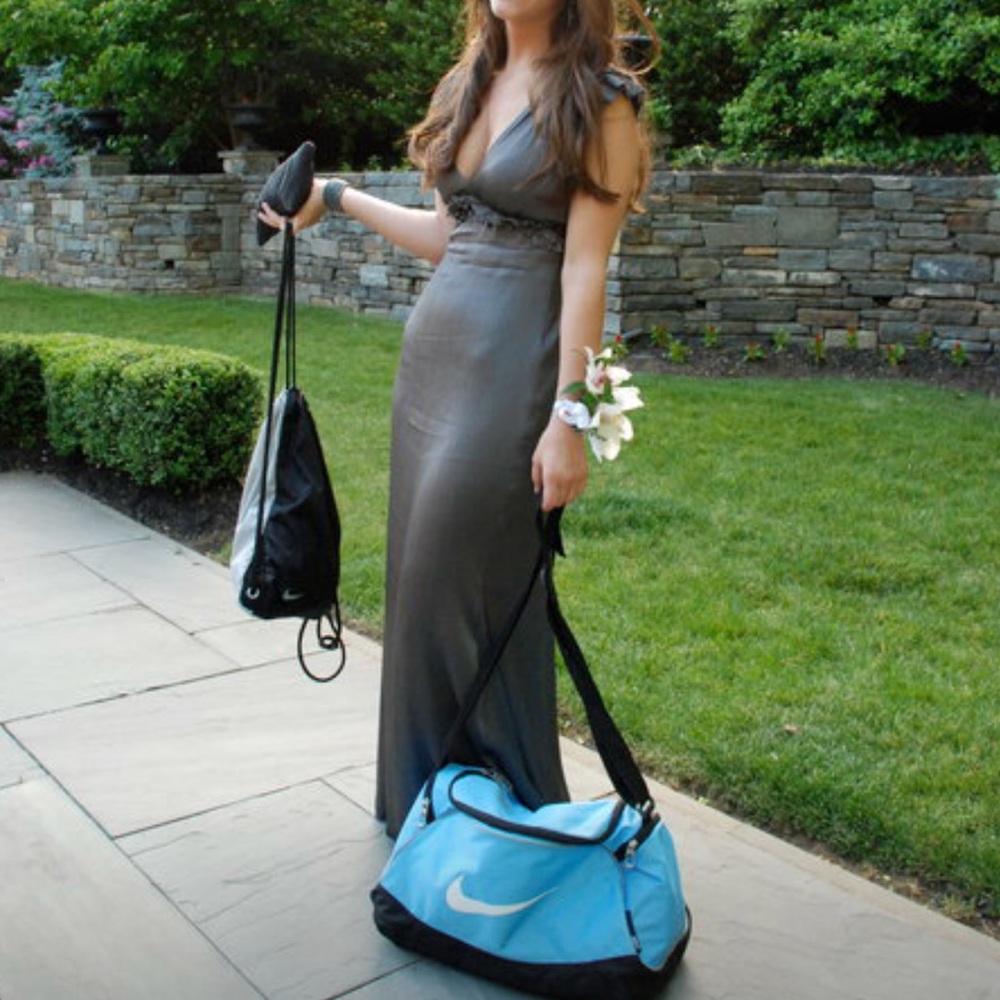 Vera Wang silver/grey gown